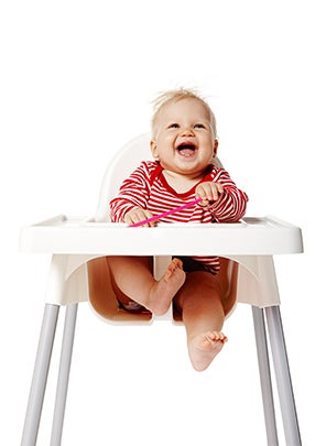 Baby feeding chair.