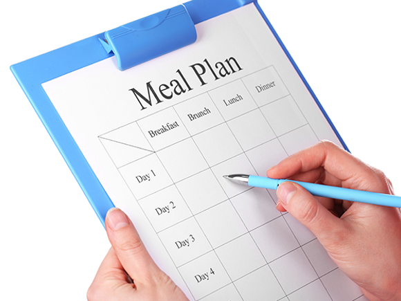 Baby meal planner 8 to 10 months
