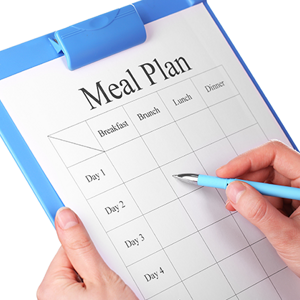 Baby meal planner 8 to 10 months