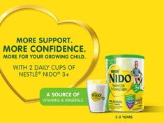 Powdered Drinks - Tips for On-the-Go Moms: Ensuring Your Pre-Schooler's Needs are Met Anywhere, Anytime New and improved recipe for Nido Plus 3 can.