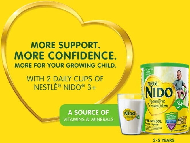 Powdered Drinks - Tips for On-the-Go Moms: Ensuring Your Pre-Schooler's Needs are Met Anywhere, Anytime New and improved recipe for Nido Plus 3 can.